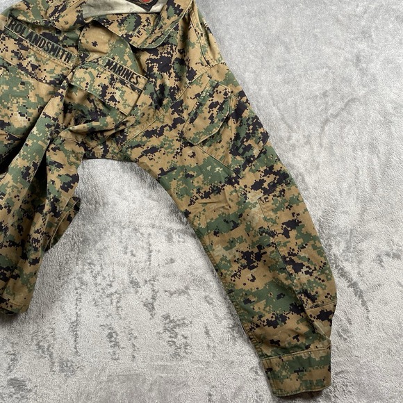 Military Shirt Sz M USMC Marine Combat Blouse Woodland Marpat Digital Camo MCCUU - Picture 5 of 15